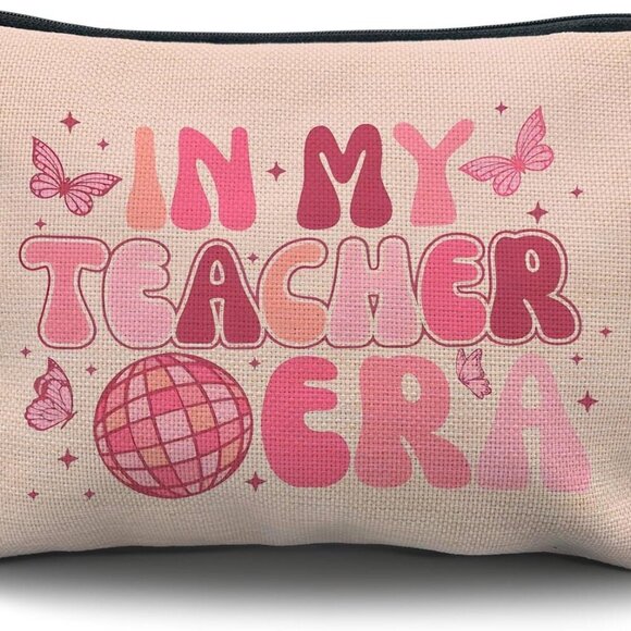 Handbags - Teacher Makeup Cosmetic Bag - Teacher Appreciation Gifts, Teacher Gifts for Wome